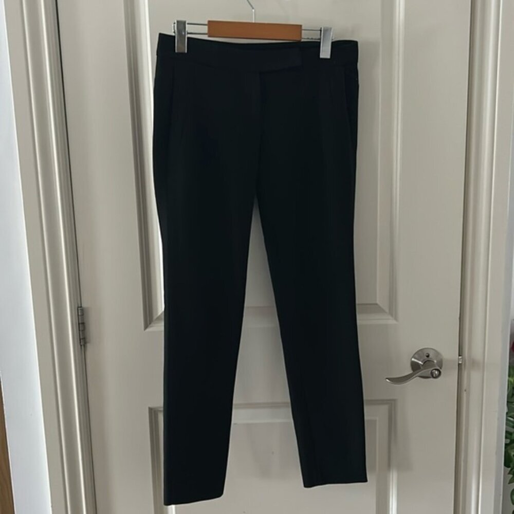 🎀 MAJE black zip fly pants slim pants 26 made in Bulgaria